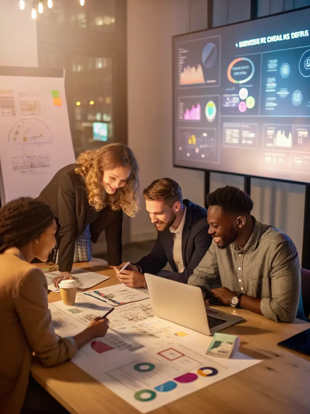 An image of a group of people collaboratively working on a project, symbolizing the cooperative spirit, with a subtle watermark of Bartson Consulting.